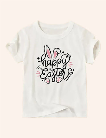 Easter Cartoon Printed T-Shirt